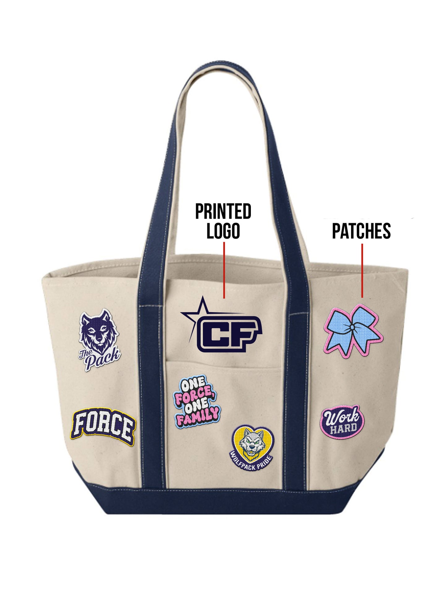 CheerForce Patch Tote Bag