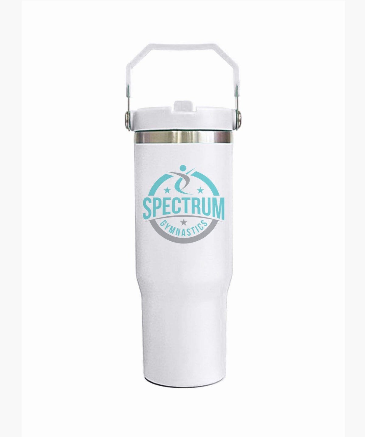 Spectrum Gymnastics White Tumbler