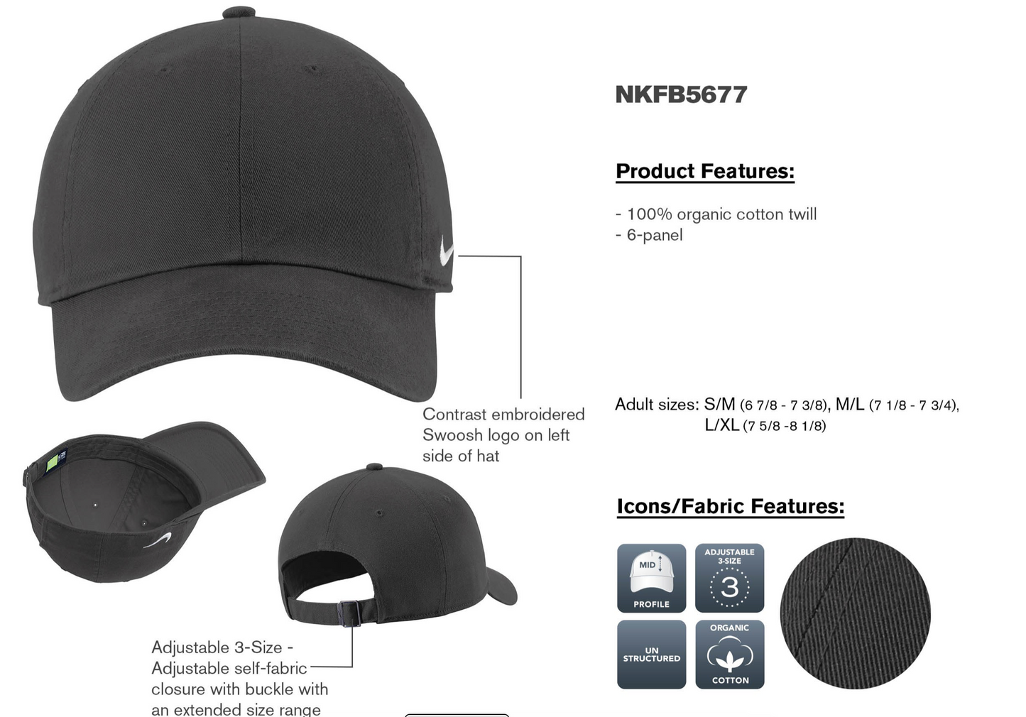 CheerForce Navy Nike Hat