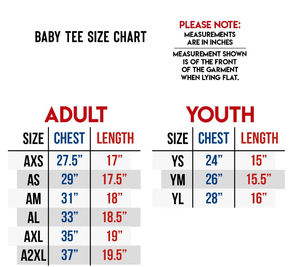 Tri Delta Navy Baby Tee