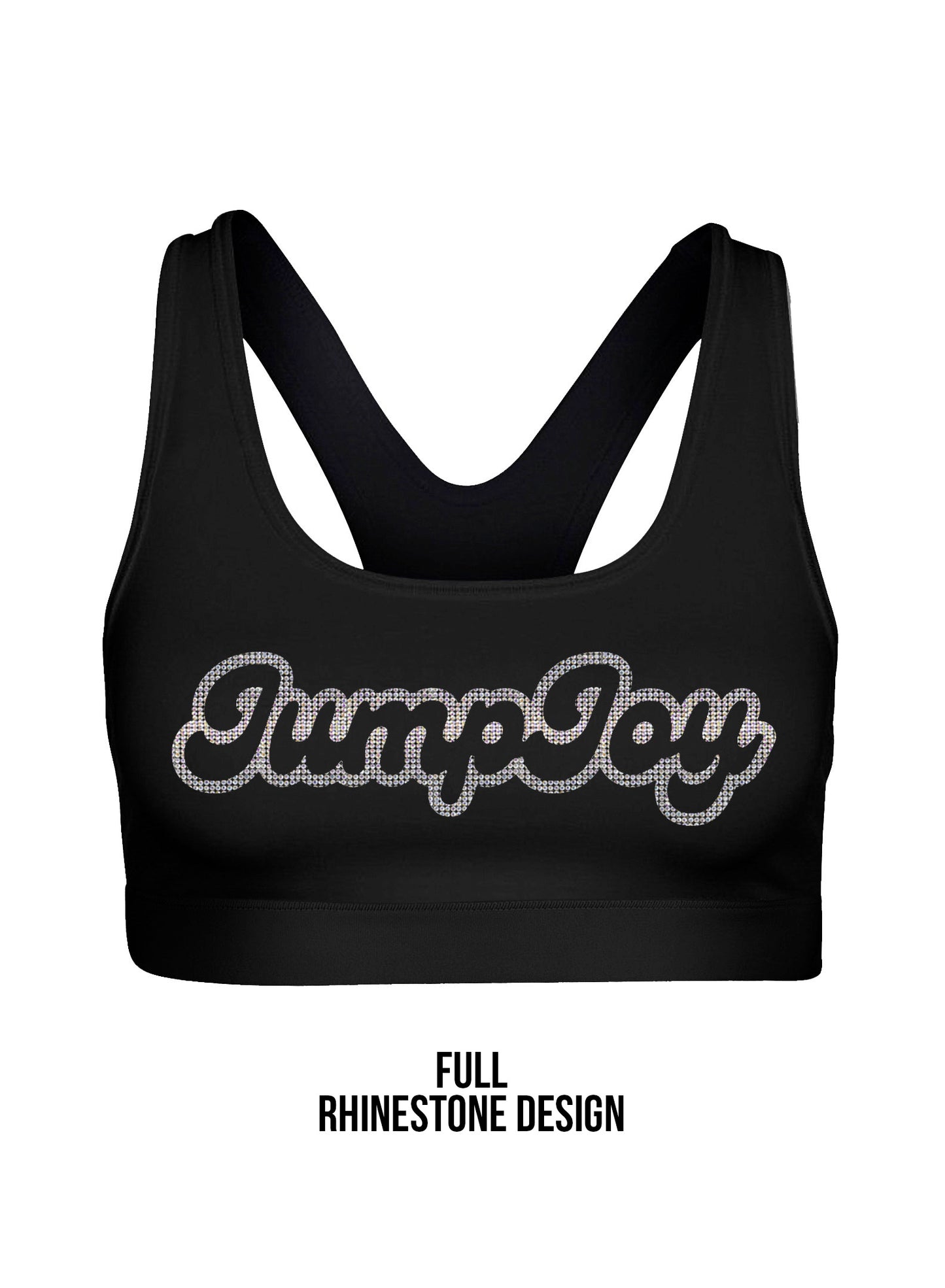 Jump Joy Rhinestone Sports Bra