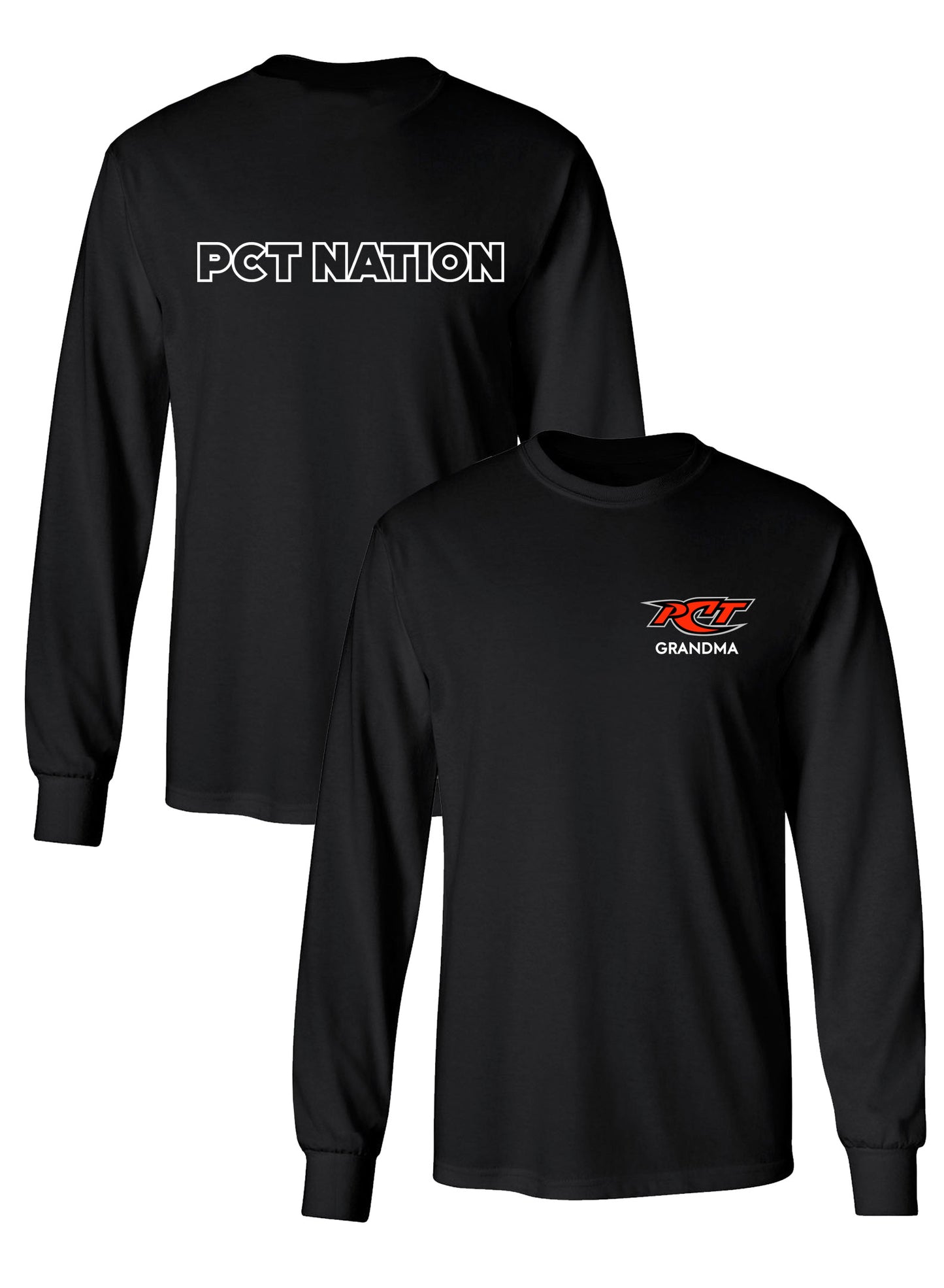 PCT Supporter Collection  Black Long Sleeve