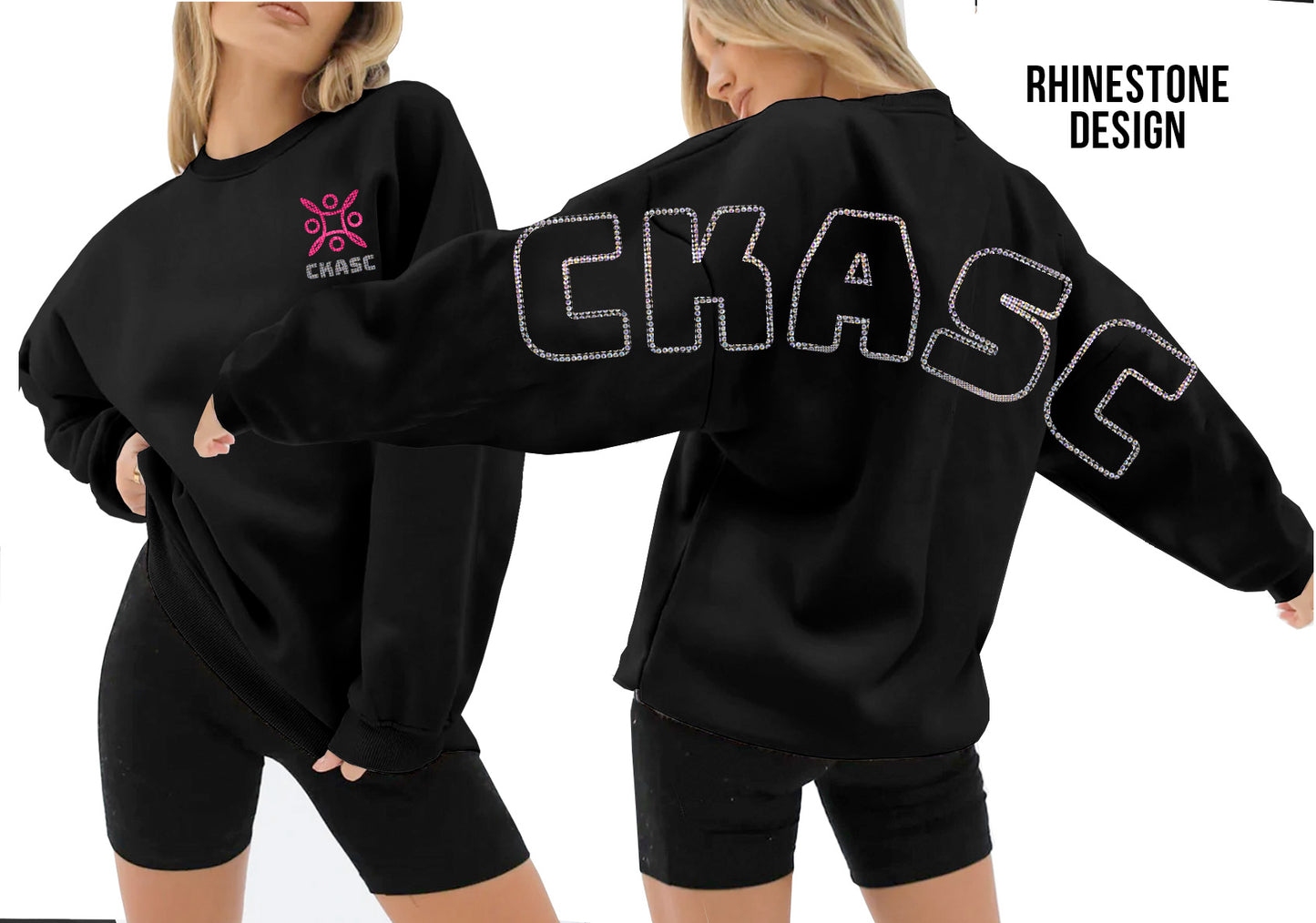 Killarney Rhinestone Oversized Crewneck