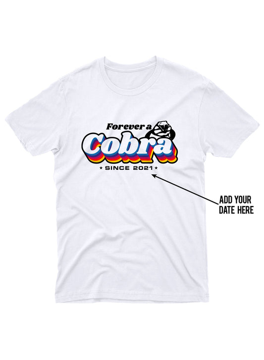 Forever a Cobra Personalized White Tee