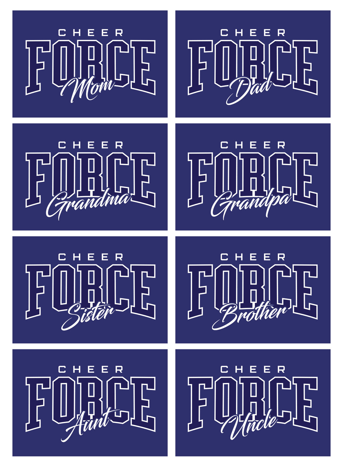 CheerForce Hollow CUSTOM NAME