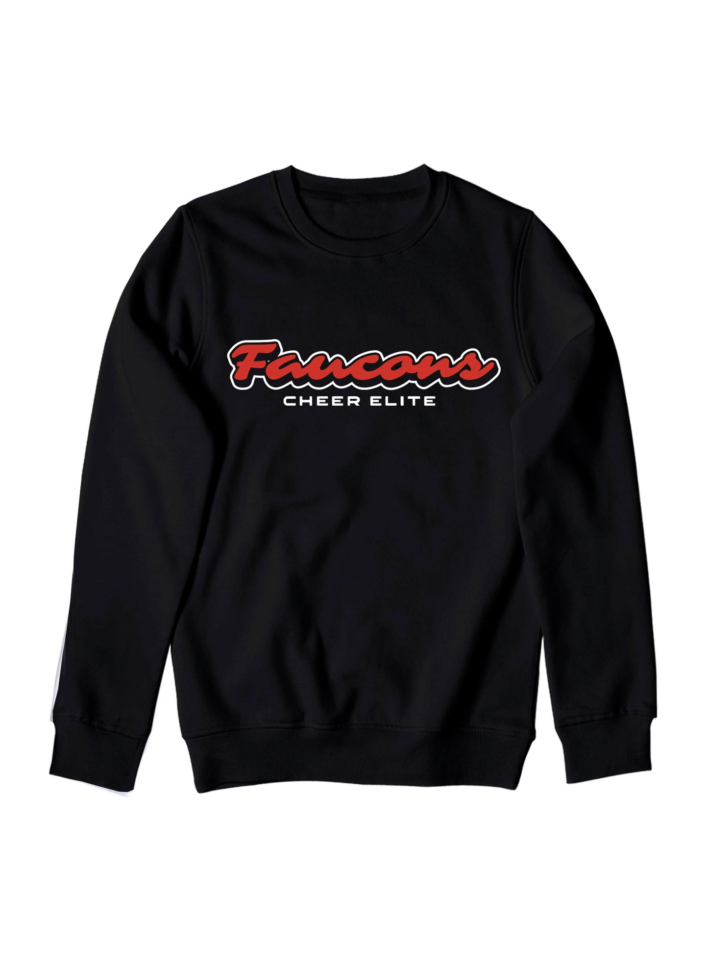 Faucons Cheer Elite Black Crewneck #2