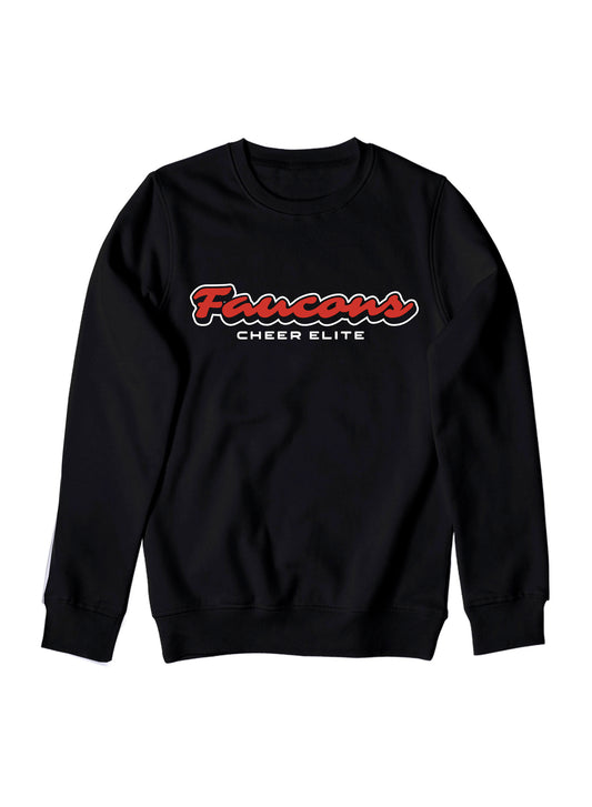 Faucons Cheer Elite Black Crewneck #2