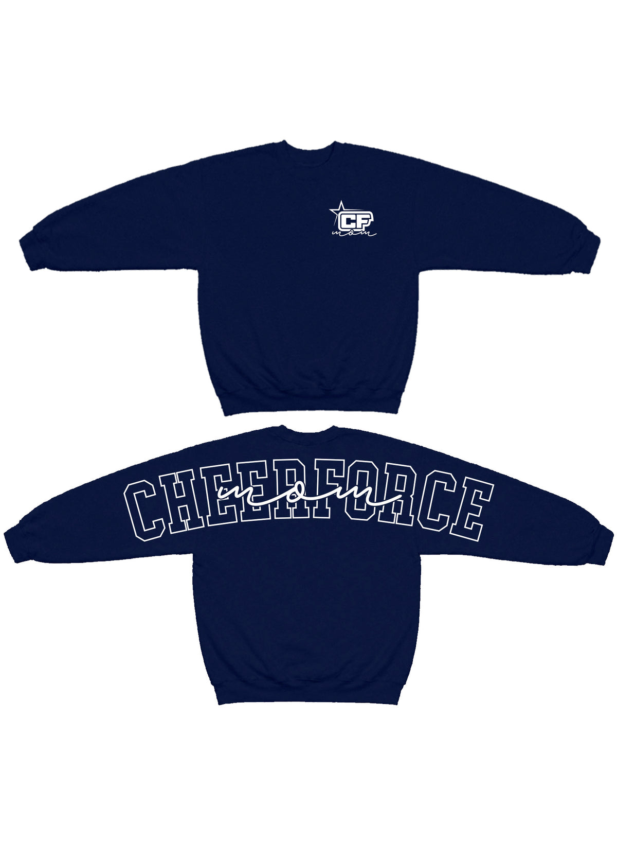 CheerForce MOM Navy Spirit Crewneck