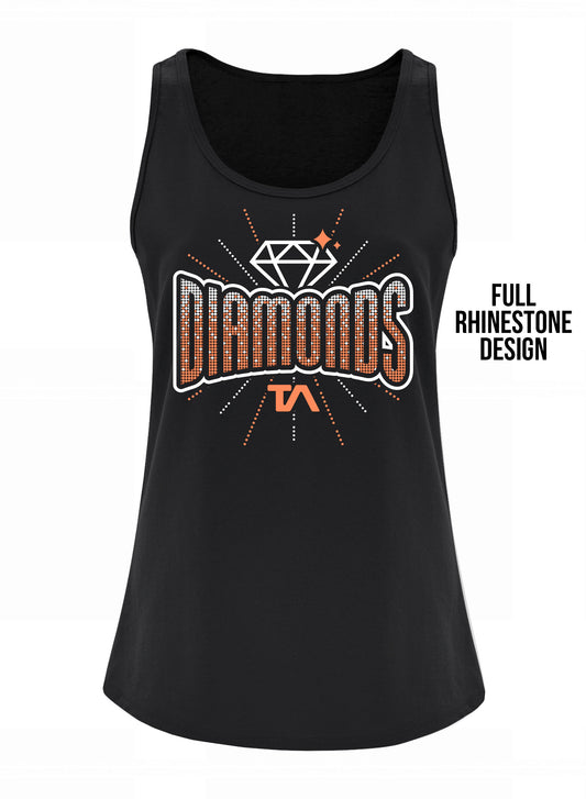 Tigers Athletics DIAMONDS Rhinestone Tank