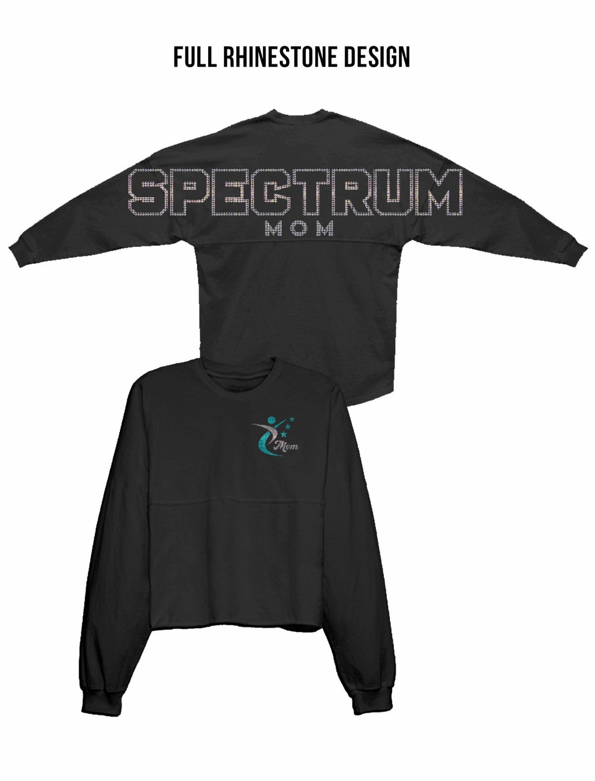 Spectrum MOM Rhinestone Black Spirit Jersey