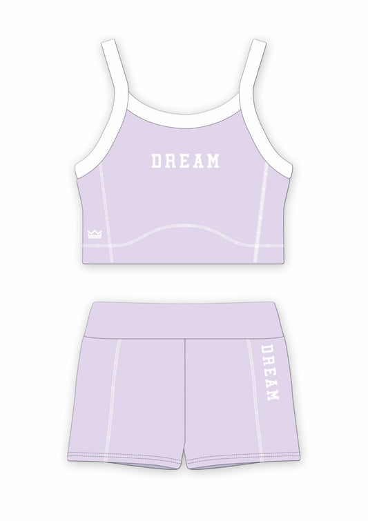 Dream Cheer Lavender & White Practice Set