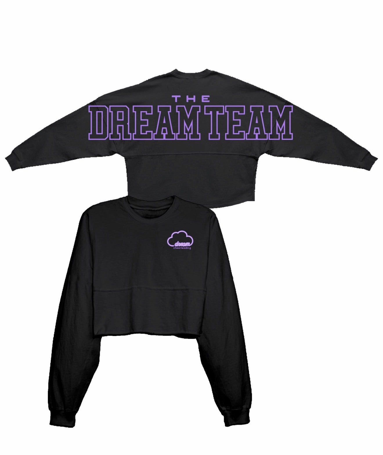 Dream Cheerleading Crop Black Spirit Jersey