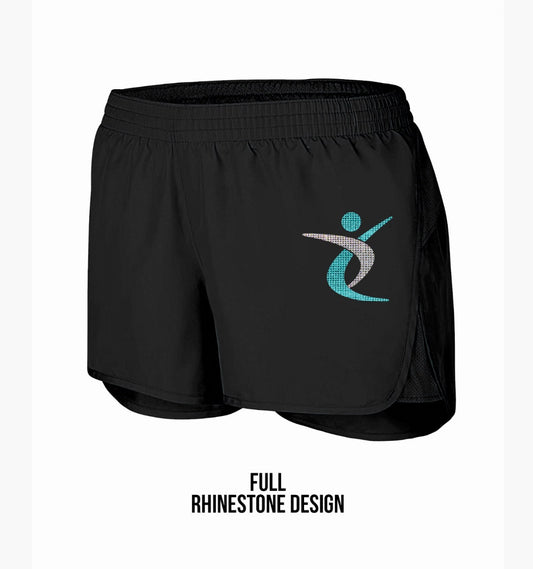 Spectrum Gymnastics Rhinestone Black Shorts