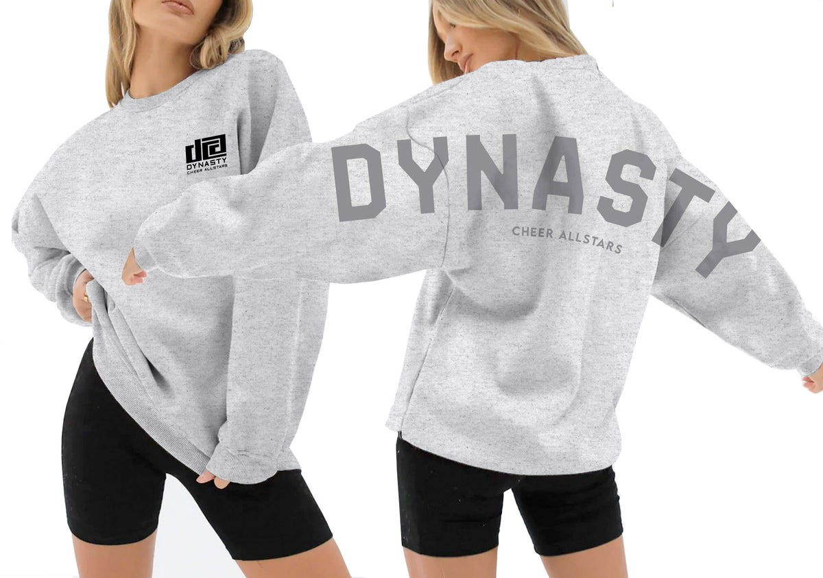 Dynasty Grey Oversized Crewneck
