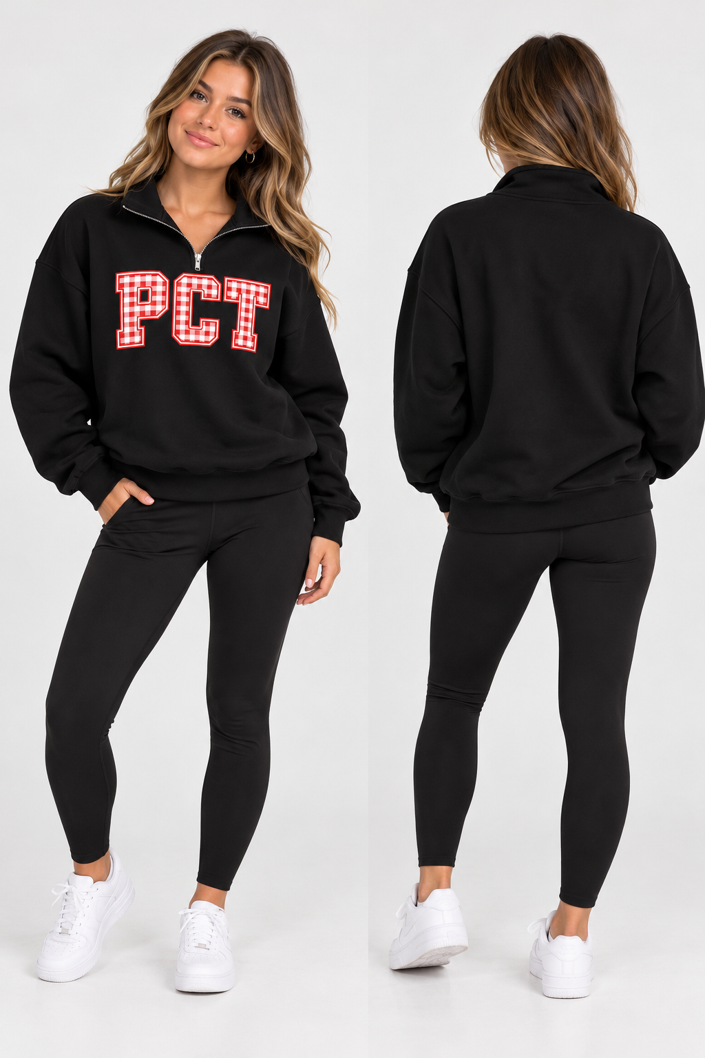 PCT Black ¼ zip