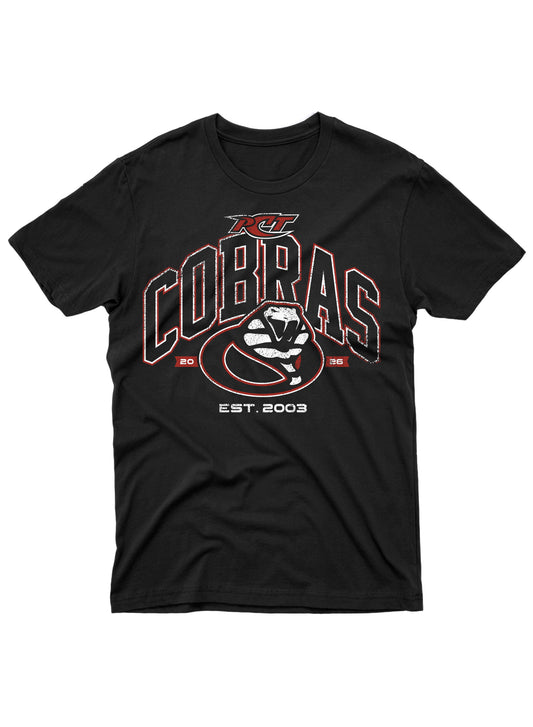 PCT Cobras Retro Black Tee