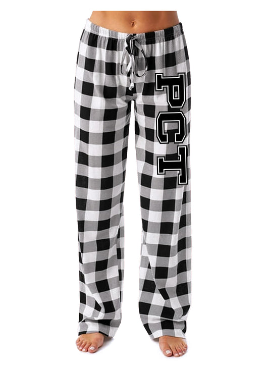 PCT White/Black Plaid Pajama Pant