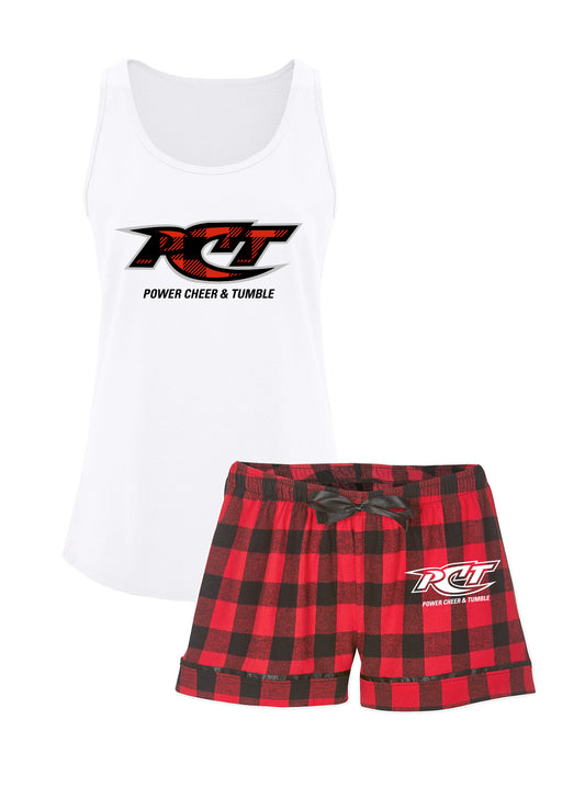 PCT Plaid PJ Shorts & Tank Set