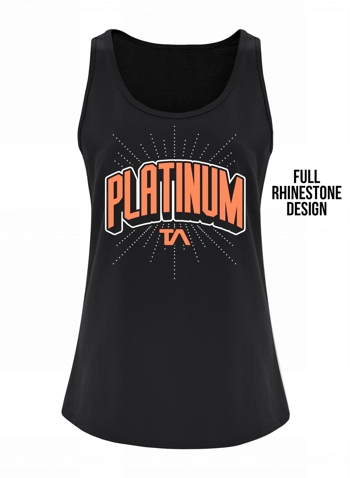 Tigers Athletics PLATINUM Rhinestone Tank