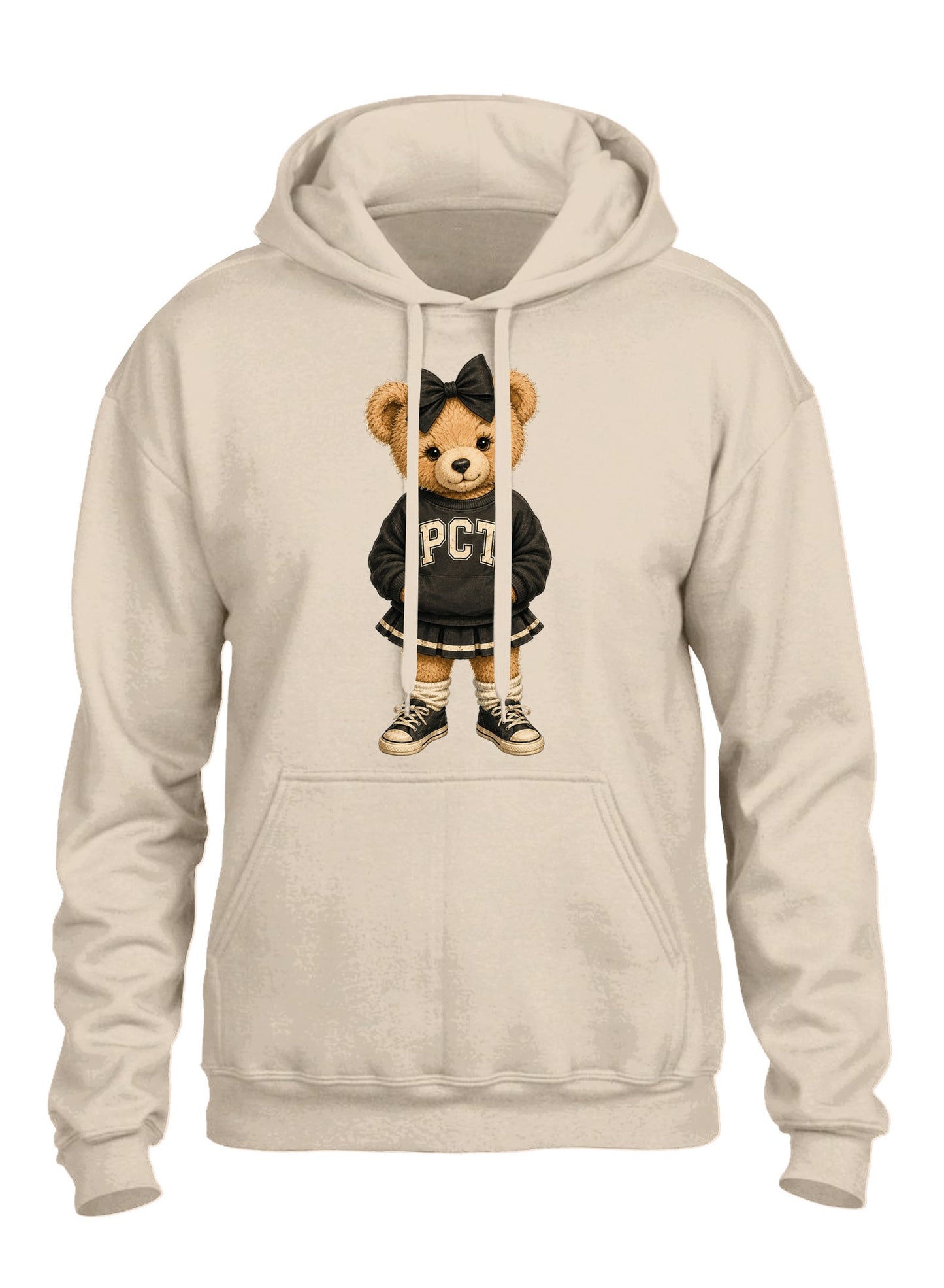 PCT Vintage Bow Bear Hoodie